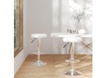 Stabli MöBel Sgabello Da Bar 2 Pz. Similcuoio Bianca - Sgabello Da Bar CC6646977 1Pz
