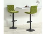 Best MöBel Sgabello Da Bar 2 Pezzi In Velluto Verde Chiaro - Sgabello Da Bar CL7048054 1Pacco
