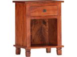 Comodino Di Design 40 X 30 X 50 Cm In Legno Massiccio Di Acacia - Comodini E Armadi 2025 Nuovo6967589 1Pacco