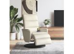 Poltrona Massaggiante Di Design Con Poggiapiedi In Ecopelle Crema - Sedia Tv E Reclinabile 2025 Nuovo8413787 1Pacco