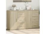2025 Cloris Vetrina Credenze 2 Pezzi Rovere Sonoma 60X31X70 Cm Materiale Legno - Cassettiere Vendita5398280 2Pacchi