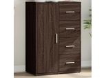 Maison Exclusive - Credenza Effetto Rovere Marrone 60X31X84 Cm Materiale Ligneo