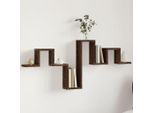 Maison Exclusive - Mensola Da Parete Effetto Rovere Marrone 104,5X10X43 Cm Materiale Ligneo