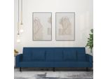 Best Furniture Divano Letto A 2 Posti Con 2 Cuscini In Velluto Blu - Divani Classici CL8350907 1Pacco