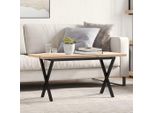 Maison Exclusive - Tavolino Salotto Telaio A X 100X50X45,5 Cm Legno Pino E Acciaio