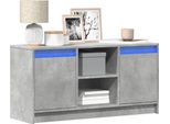 Maison Exclusive - Mobile Tv Con Illuminazione A Led Grigio Cemento 100X34X50 Cm