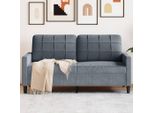 Divano A 2 Posti In Stile Elegante In Velluto Grigio Scuro 140 Cm - Divani Classici Hommie5191212 1Pacco