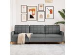 Stabli MöBel Divano A 3 Posti In Tessuto Grigio Scuro 210 Cm - Divani Classici CC1373159 1Pacco