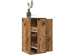 Bei Cloris Vetrinetta Portaoggetti In Legno Antico 40X41X77,5 Cm In Legno - Cassettiere Nuovo2850863 1Pacco