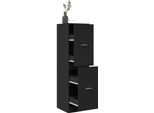 Pratica Vetrinetta Da Esposizione Mobile Speziale Nero 40X41X144,5 Cm Legno Composito - Cassettiere ,Mobili Di Design 4620745 2Parti