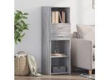 Maison Exclusive - Credenza Alta Grigio Sonoma 40X42,5X124 Cm Materiale Ligneo