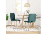 Sedie Da Pranzo Durevoli 2 Pz. Tessuto Verde Scuro - Sedie Da Pranzo Octo8581147 1Pz