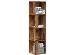 Stabli MöBel Vetrinetta Scaffale Ad Angolo Effetto Legno Vecchio 33X33X132 Cm Materiale Legno - Cassettiere CC2711197 1Pacco
