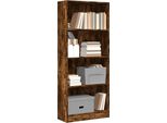 2025 Libreria Moderna In Rovere Affumicato 60X24X143 Cm In Legno - Librerie,Design 1523327 1Pacco