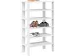 Bei Cloris Portascarpe Bianco 61X32X105 Cm Materiale A Base Di Legno - Portascarpe Nuovo2264968 1Pacco