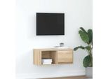 Mobile Tv In Stile Elegante Rovere Sonoma 60X31X25,5 Cm Materiale Legno - Mobili Tv Hommie3538806 1Pacco