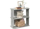 Bei Cloris Libreria 3 Ripiani Grigio Cemento 60X30X60 Cm Materiale A Base Di Legno - Librerie New8587823 1Parte