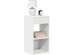 Maison Exclusive - Comodini Con Cassetto 2 Pz. Bianco 35X34X66,5 Cm