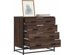 Best MöBel Vetrinetta Cassettiera Effetto Rovere Marrone 70X41X70 Cm Materiale Legno - Cassettiere CL9924818 1Pacco