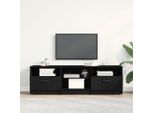 Maison Exclusive - Mobile Tv Effetto Rovere Nero 150 X 33,5 X 45 Cm
