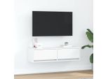 Mobile Tv Semplice Con Cassetti Bianco 100 X 31 X 25,5 Cm Materiale A Base Di Legno - Mobili Tv DE4298616 1Pacco