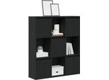 Design New Bookcase Black Oak-Look 89X24X101,5 Cm Materiale A Base Di Legno - Librerie Furniture2025 CHY7695215 1Parcel