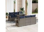 2025 Set Di Mobili Da Giardino Moderni Set Di Mobili Da Balcone Set Di Divani Da Giardino 7 Pezzi Con Cuscini Grigio Poly Rattan - Set Di Mobili Da Giardino,Design 3654807 5Parcel