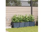 Fioriera Da Giardino Durevole Grigio 160 X 40 X 37,5 Cm Acciaio - Letti Octo6466090 1Pacco