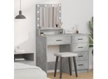 Best MöBel Tavolino Da Toilette Con Ripiano Grigio Cemento 50 X 41 X 135 Cm Legno Composito - Tavolini Da Toilette Cloris New2195199 1Pacco