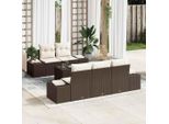 Set Di Mobili Da Giardino Di Design Set Di Mobili Da Balcone Set Di Divani Da Giardino 6 Pezzi In Poly Rattan Marrone - Set Di Mobili Da Giardino 2025252556 4Parcel