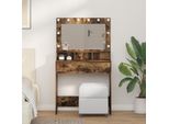 Comodino Durevole In Rovere Affumicato 79 X 41 X 135 Cm Materiale A Base Di Legno - Comodini Octo4328821 1Parto