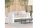 Divano Da Giardino Design Bianco 134 X 60 X 62 Cm Pino Massiccio - Divani Da Giardino 2025 New6073658 1Pacco
