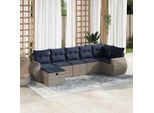 2025 Set Di Mobili Da Giardino Moderni Set Di Mobili Da Balcone Set Di Divani Da Giardino 7 Pezzi Con Cuscini Grigio Poly Rattan - Set Di Mobili Da Giardino,Design 1795780 4Parcel