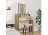 Bei Cloris Tavolino Da Toilette Con Contenitore Marrone 79 X 41 X 140 Cm Materiale A Base Di Legno - Tavolini Da Toilette Nuovo2469548 1Pacco