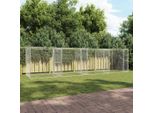 Gabbia Per Cani Argento 800 X 200 X 200 Cm Acciaio Zincato - Altri Accessori Per Cani DE7706078 4Pacchi
