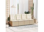 2025 Cloris Set Mobili Da Giardino Set Mobili Da Balcone Divano Da Giardino Con Cuscini Beige Poly Rattan - Set Mobili Da Giardino Vendita4145114 2Parcel