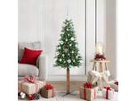 Stile Elegante Albero Di Natale Sottile Con 150 Led Con Supporto Verde 150 Cm - Alberi Di Natale Artificiali Hommie2122526 2Parcel