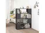 Maison Exclusive - Libreria Divisorio Grigio 100X24X124 Cm