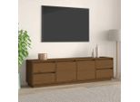 Maison Exclusive - Mobile Tv Marrone Miele 176X37X47,5 Cm Legno Massello Di Pino