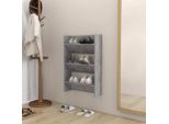 Best MöBel Scarpiera A Muro Grigio Cemento 60X18X90 Cm Materiale Legno - Scarpiere Cloris New6188333 1Pacco