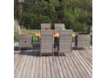 2025 Cloris Set Di Mobili Da Giardino Set Di Mobili Da Balcone 7 Pezzi Set Da Pranzo Da Giardino In Poly Rattan Grigio - Set Di Mobili Da Giardino Vendita9320930 4Parcel