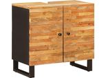 Syfax™ Armadio Per Lavabo Da Bagno Con Porta Naturale 62 X 33 X 58 Cm