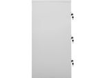 Syfax™ Armadietto A Chiave Grigio Chiaro E Rosso 90X45X92,5 Cm Acciaio