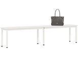 Syfax™ Panchina Bianco 200 X 35 X 45 Cm Pino Massello
