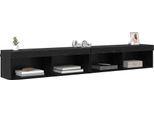Syfax™ Set Mobile Tv Con Led Rovere Nero Legno Multistrato
