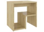 The Living Store Comodino Rovere Sonoma 40X30X40 Cm Materiale Legno