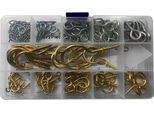 Assortimento Di 112 Piccoli Ganci A Vite In Scatola