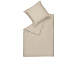 Set Di Biancheria Da Letto In Raso SchöNer Wohnen Colore Puro Sabbia Dimensioni 155X220Cm