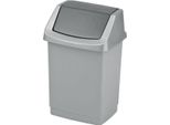 Cestino Ribaltabile Curver "Click-It"" 15L /Argento/Grafite"