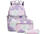 Zaino Scuola Ragazze Adolescenti Signore Borsa Scuola Set Zaino Leggero Per Ragazze Ragazzi Scuola Tempo Libero Con Borsa Pranzo E Portamatite